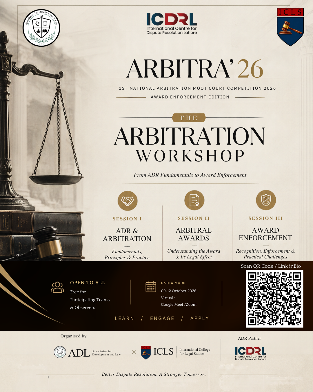 ARBITRA 2026 — THE ARBITRATION WORKSHOP : From ADR Fundamentals to Award Enforcement