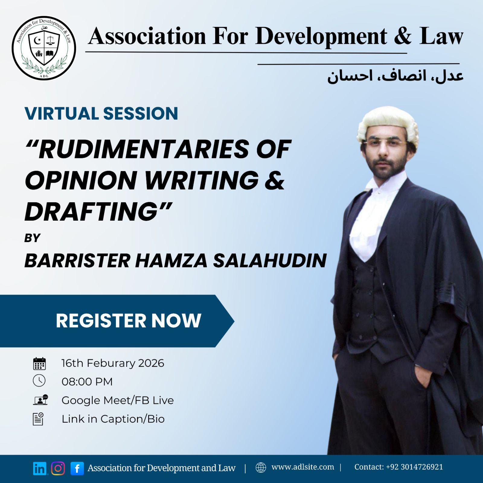 Rudimentaries of Opinion Writing & Drafting